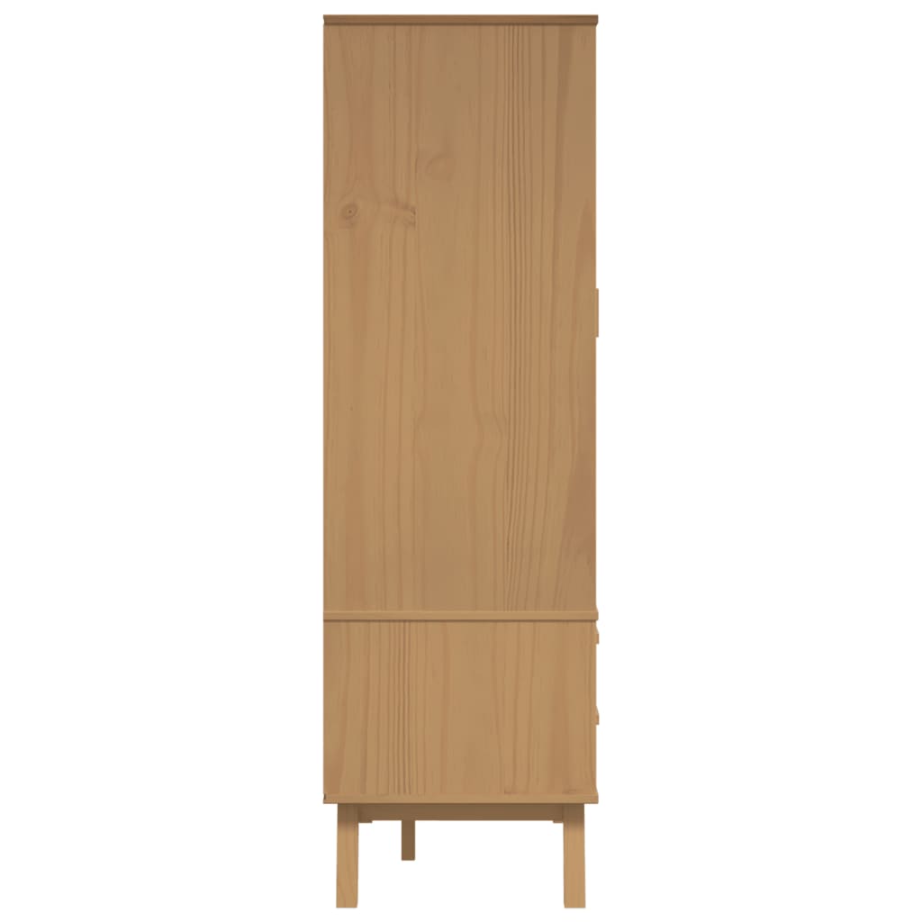 Wardrobe Olden 76.5X53X172 Cm Solid Wood Pine