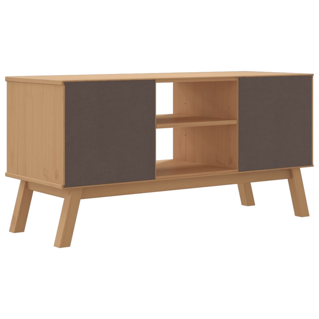 Tv Cabinet Olden 114X43X57 Cm Solid Wood Pine