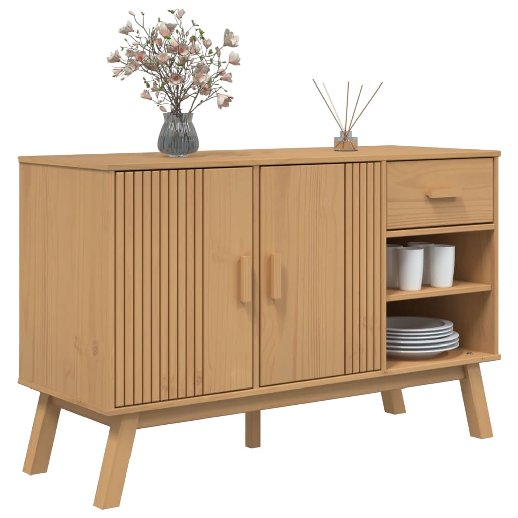 Sideboard Olden 114X43X73.5 Cm Solid Wood Pine