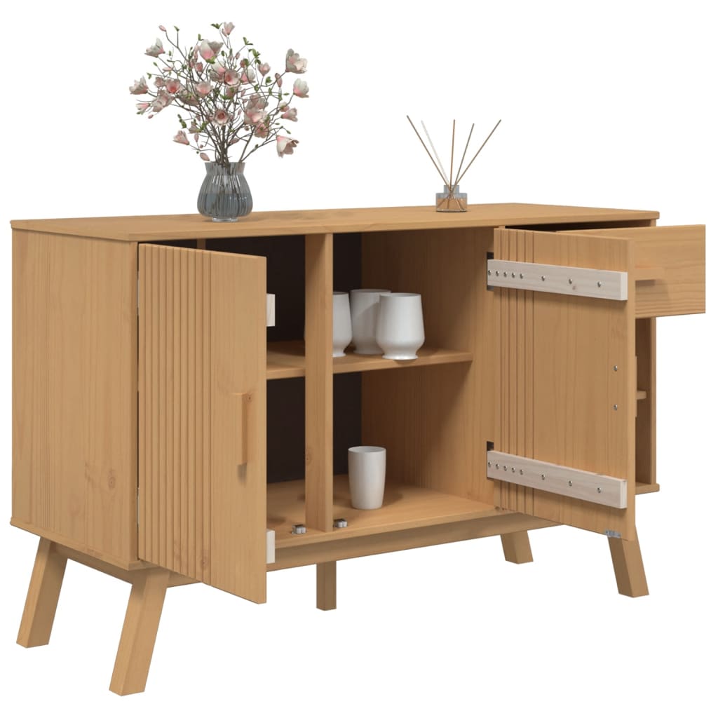 Sideboard Olden 114X43X73.5 Cm Solid Wood Pine