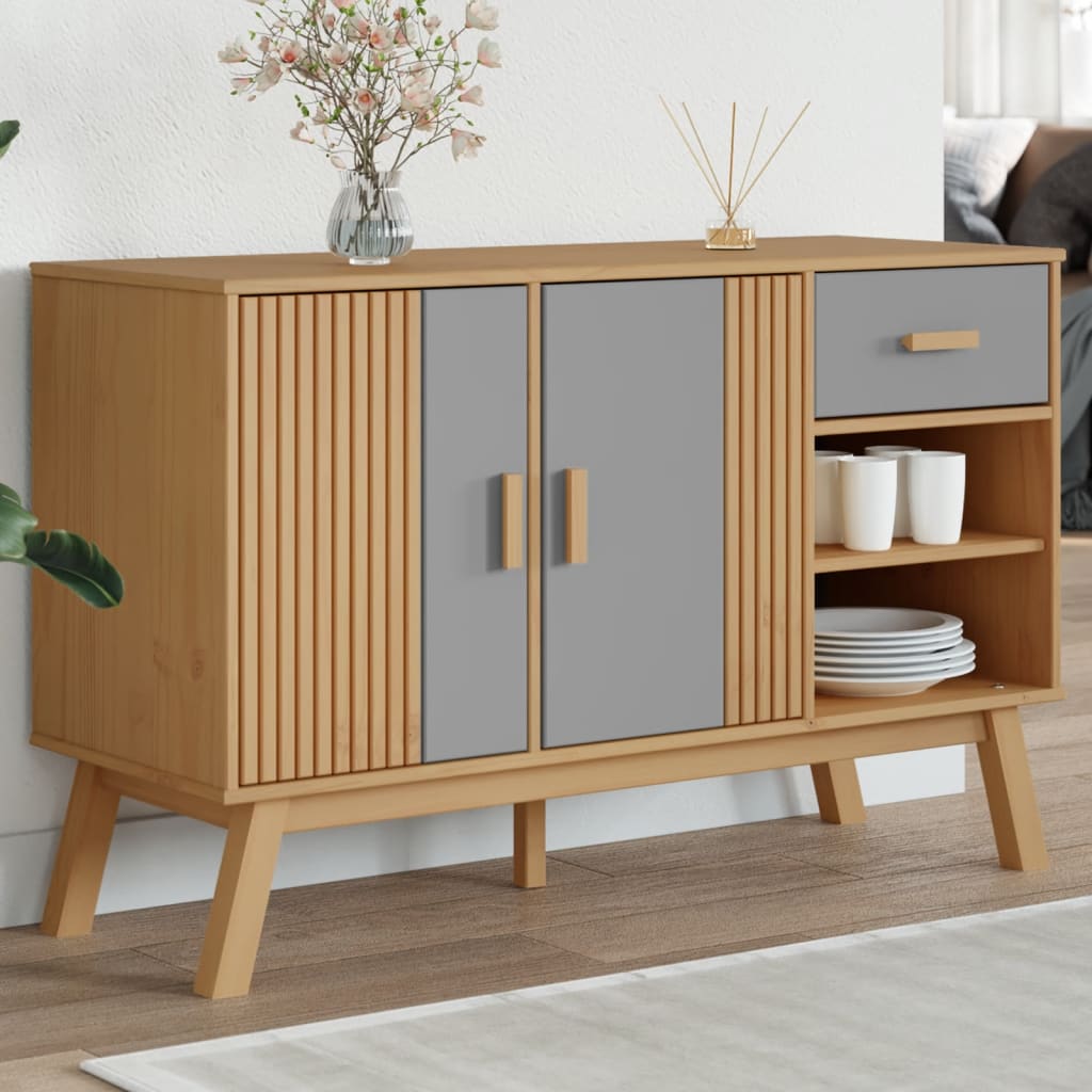 Sideboard Olden 114X43X73.5 Cm Solid Wood Pine