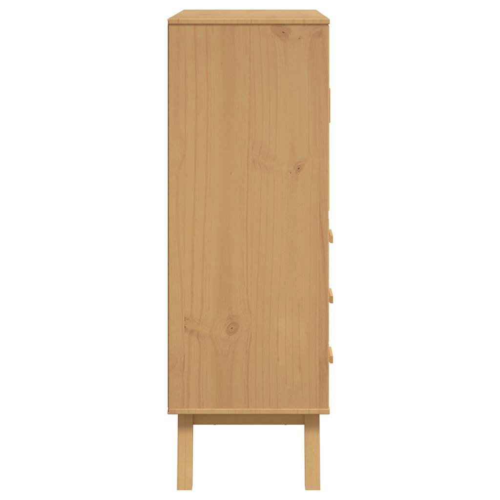 Highboard Olden 85X43X125 Cm Solid Wood Pine