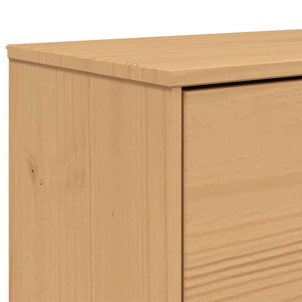 Shoe Cabinet Olden 55X35X120Cm Solid Wood Pine