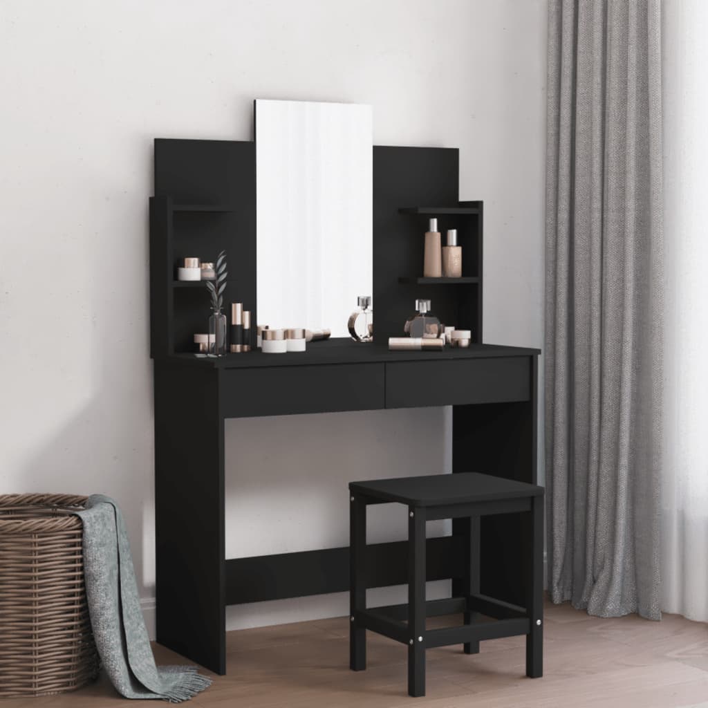 Dressing Table With Mirror 96X39X142 Cm