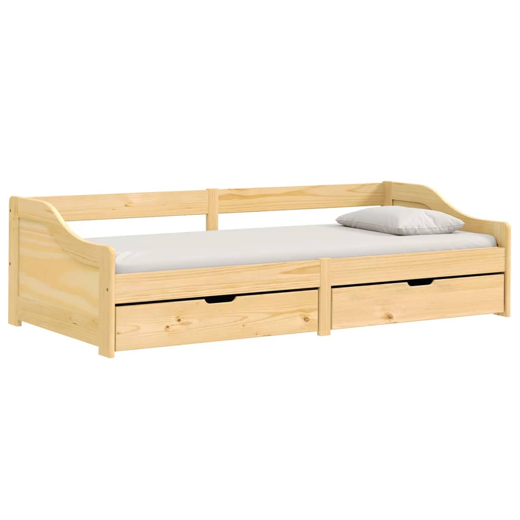 Day Bed With 2 Drawers Without Mattress "Irun" 90X200 Cm