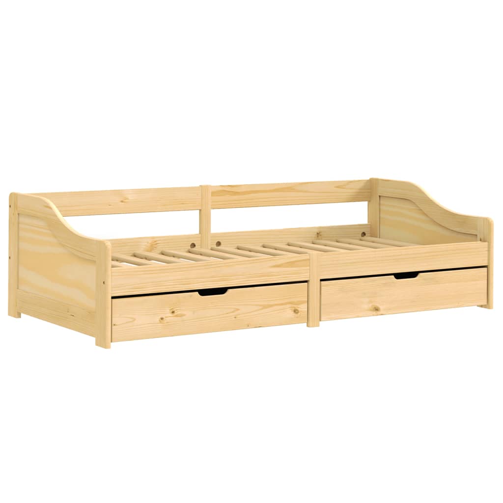 Day Bed With 2 Drawers Without Mattress "Irun" 90X200 Cm