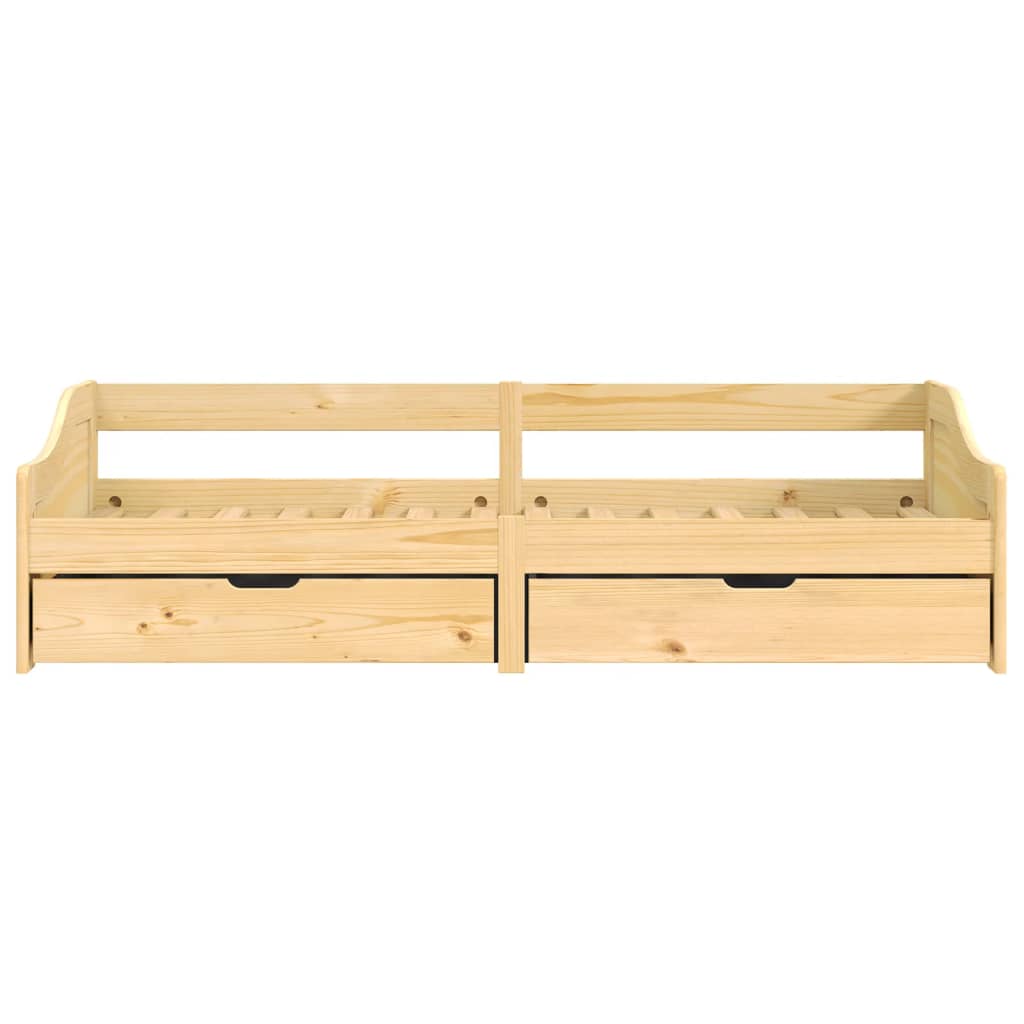 Day Bed With 2 Drawers Without Mattress "Irun" 90X200 Cm