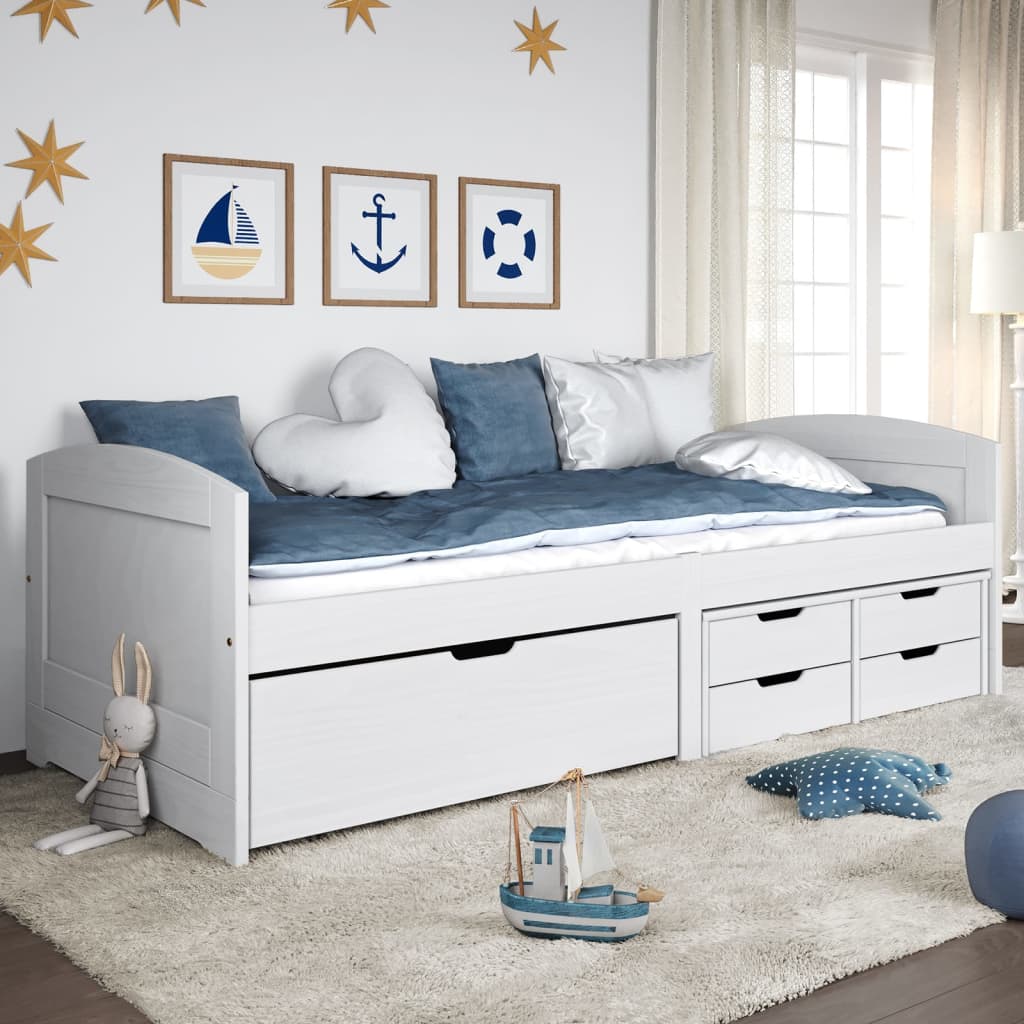 Day Bed With 5 Drawers Without Mattress "Irun" 90X200 Cm
