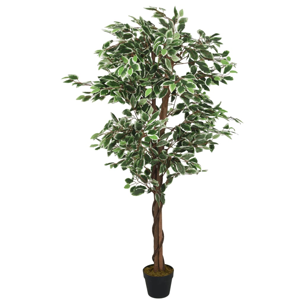 Artificial Ficus Tree 1260 Leaves Green