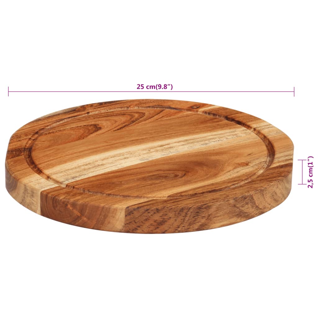 Chopping Board Ø Solid Wood Acacia
