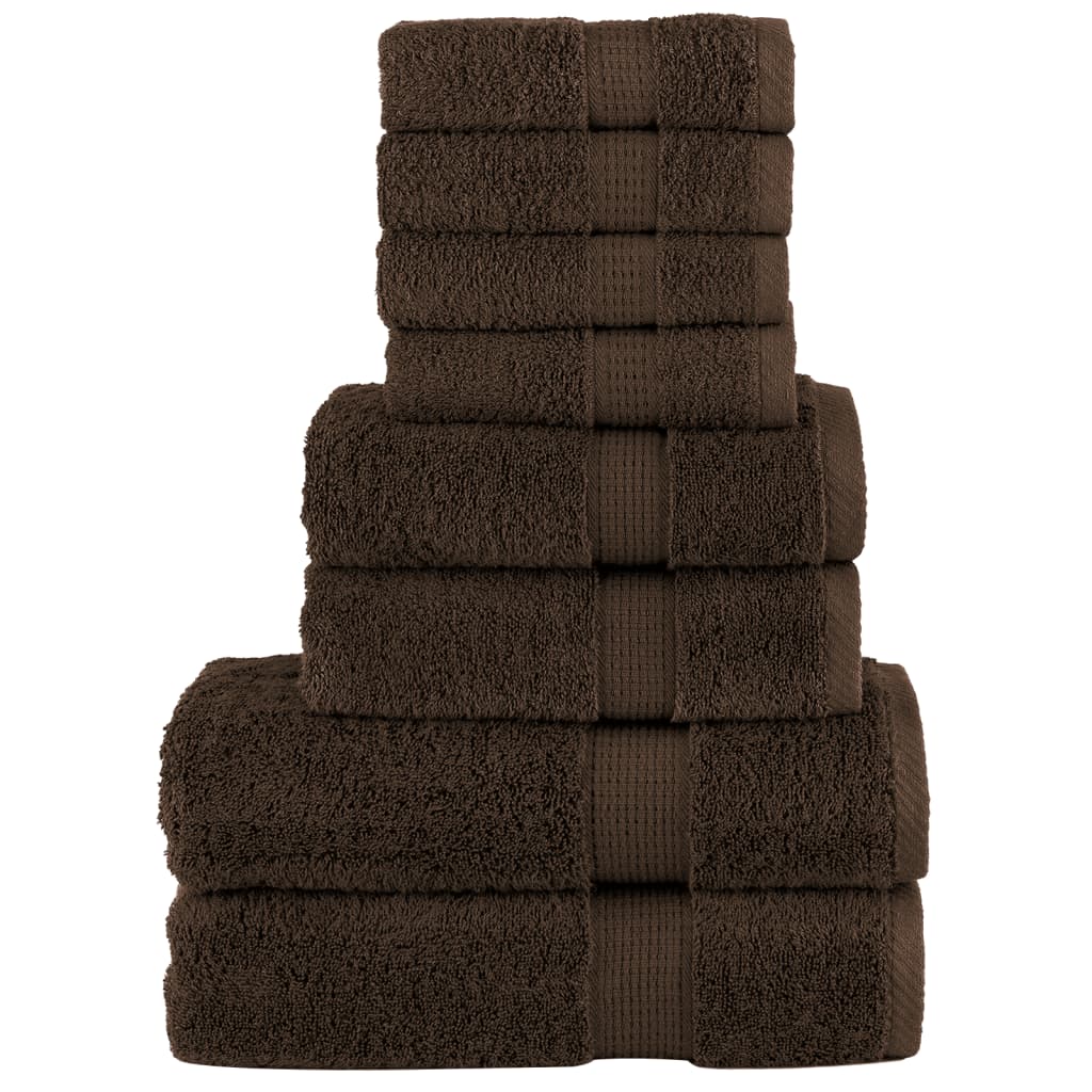 8 Piece Premium Towel Set Solund 600 Gsm