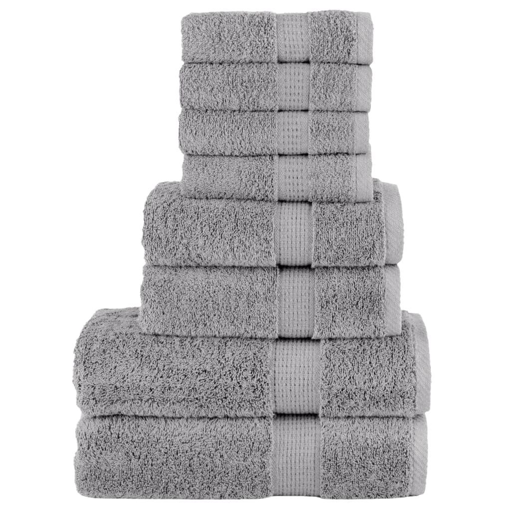 8 Piece Premium Towel Set Solund 600 Gsm