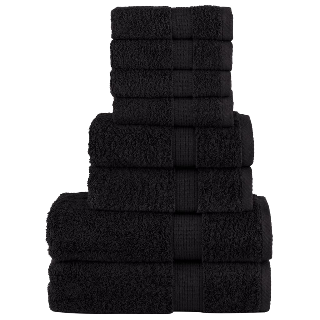 8 Piece Premium Towel Set Solund 600 Gsm