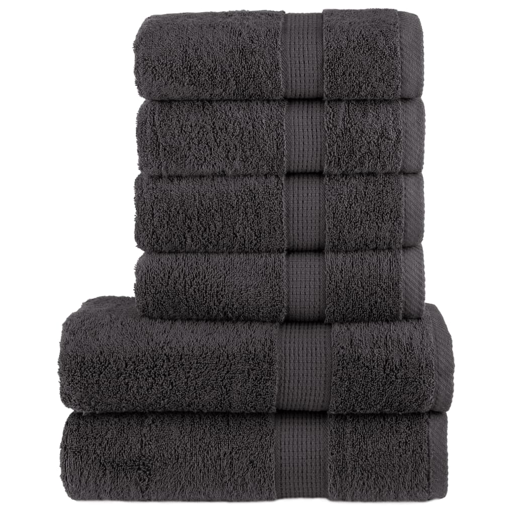 6 Piece Premium Towel Set Solund 600 Gsm