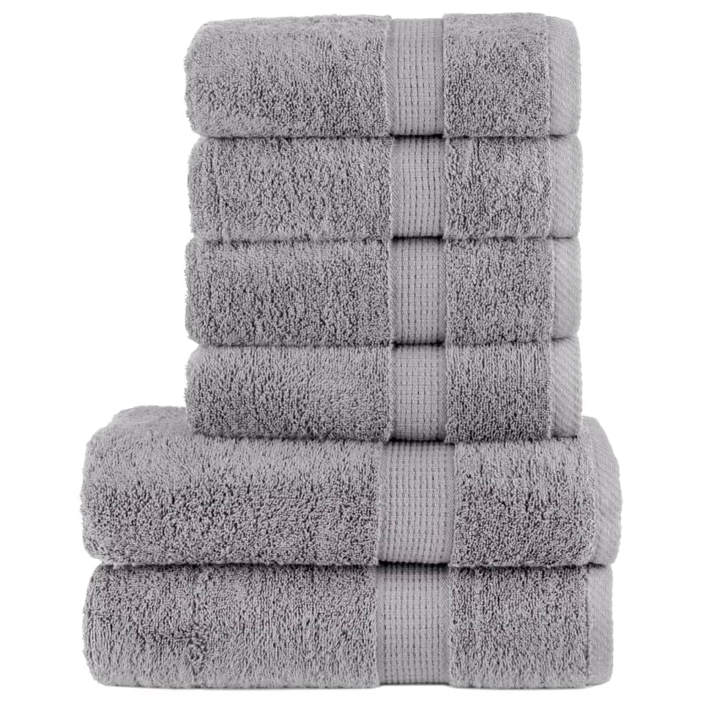 6 Piece Premium Towel Set Solund 600 Gsm