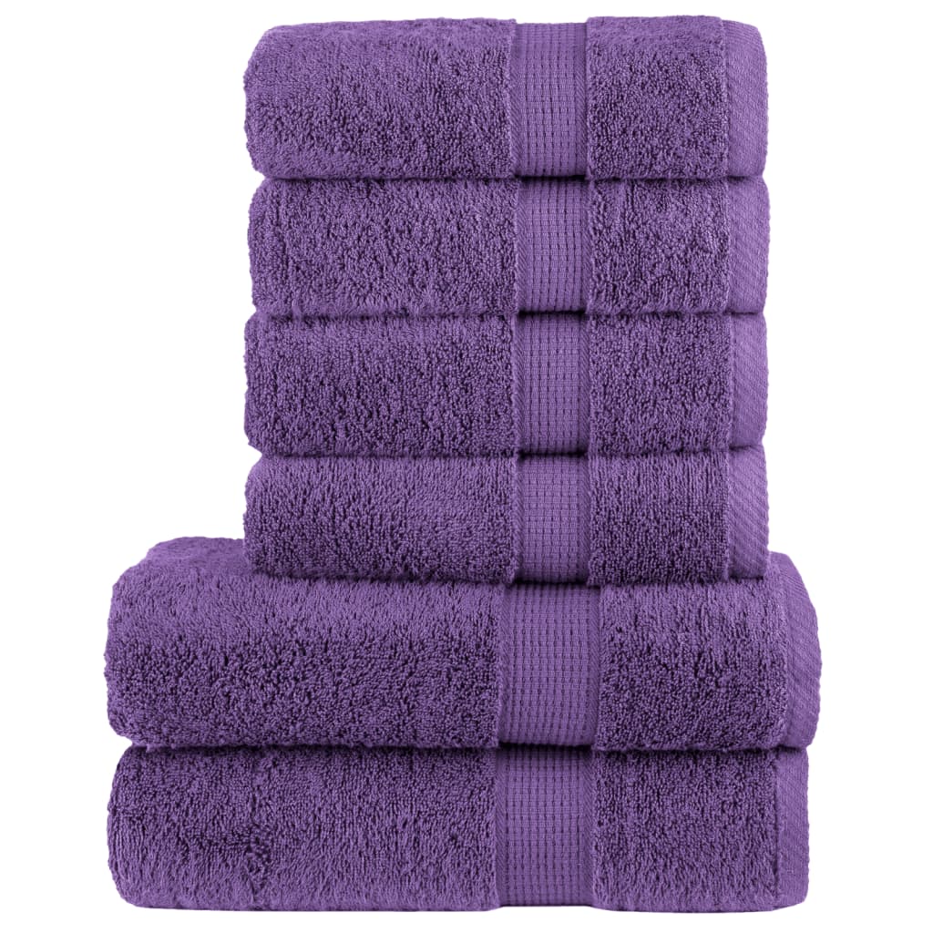 6 Piece Premium Towel Set Solund 600 Gsm