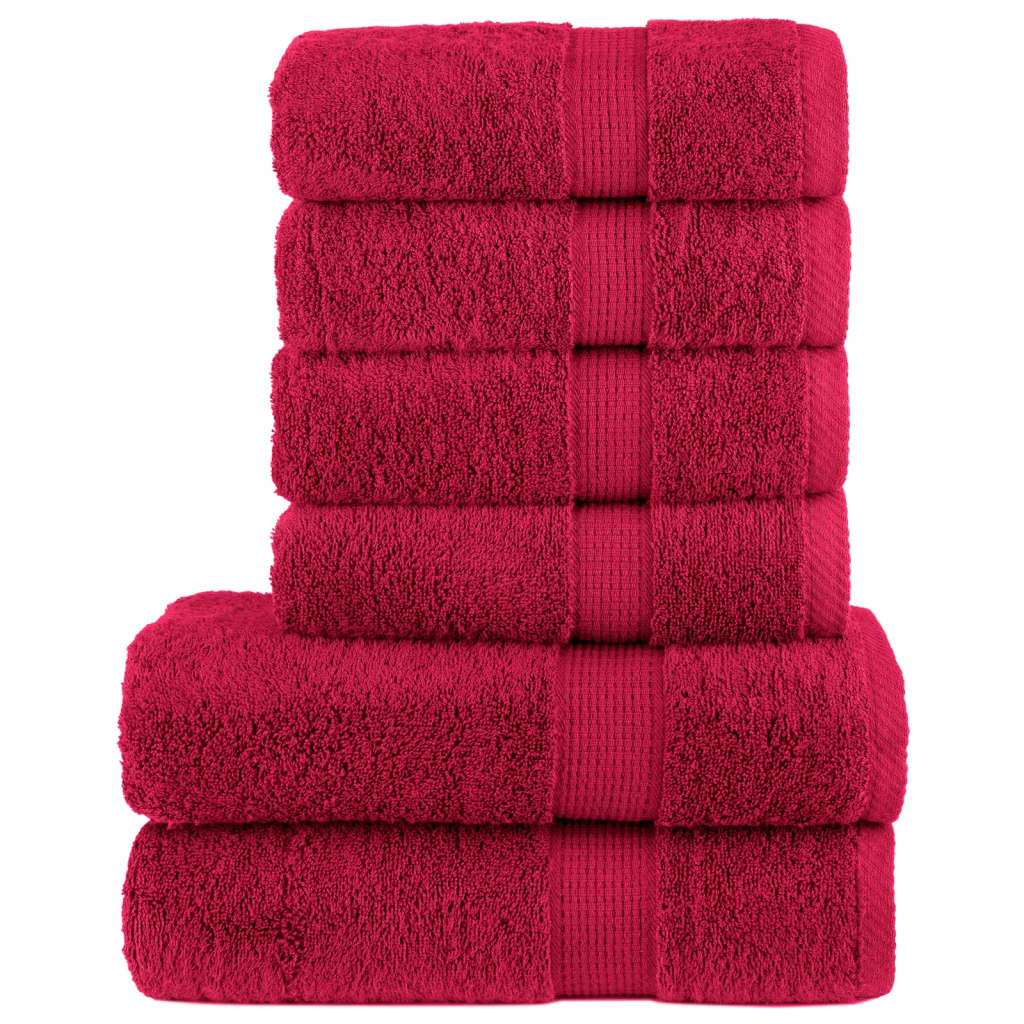 6 Piece Premium Towel Set Solund 600 Gsm