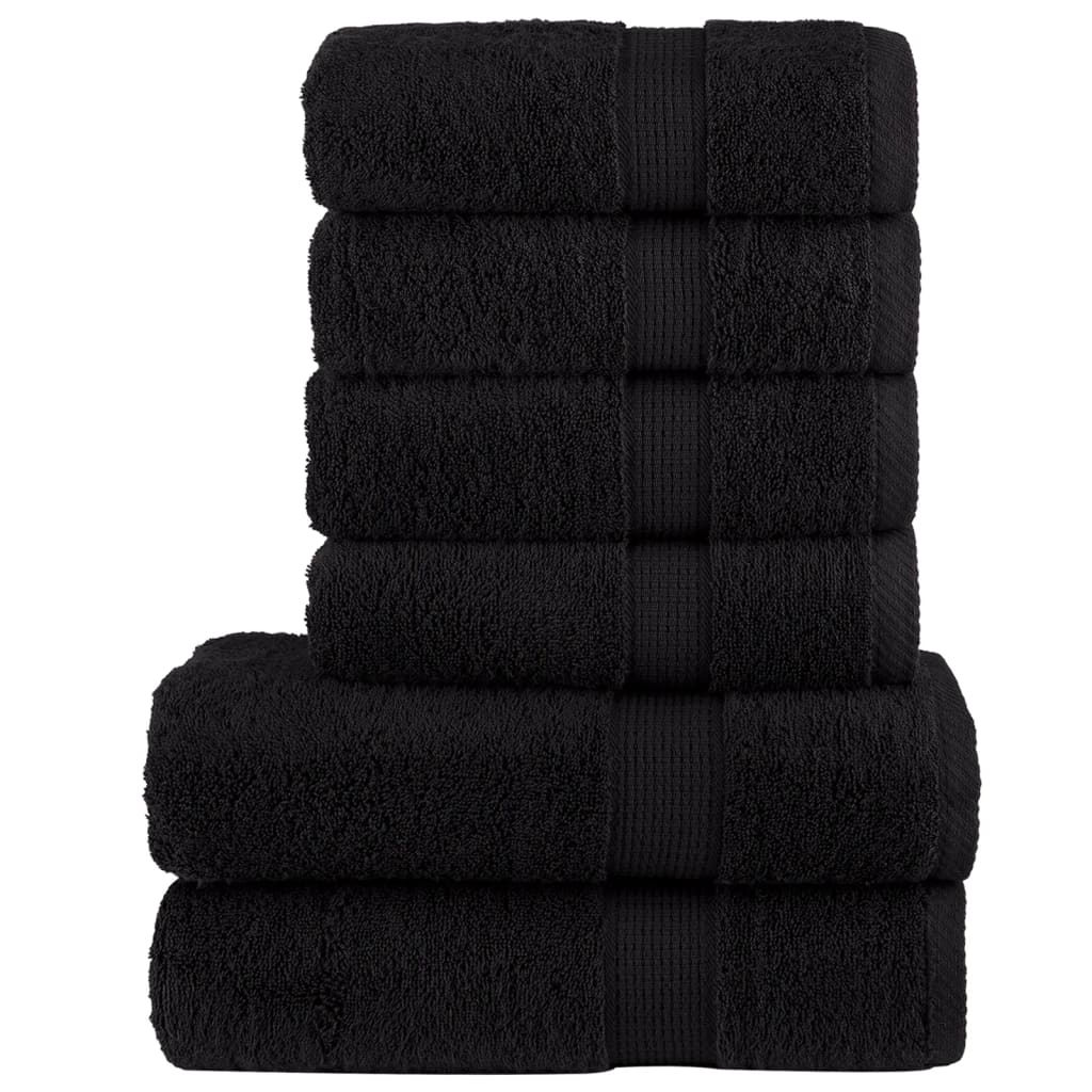 6 Piece Premium Towel Set Solund 600 Gsm