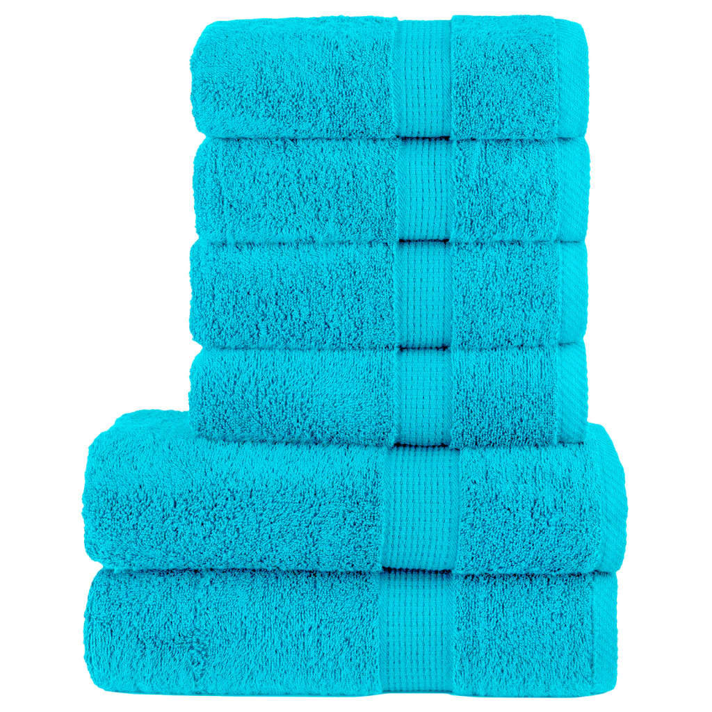 6 Piece Premium Towel Set Solund 600 Gsm