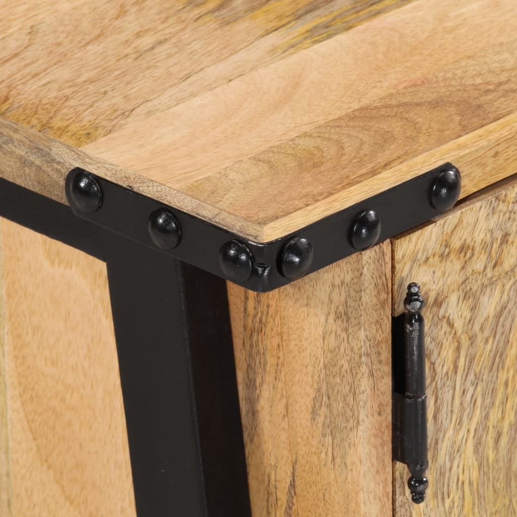 Tv Cabinet 110X35X40 Cm Solid Wood Mango