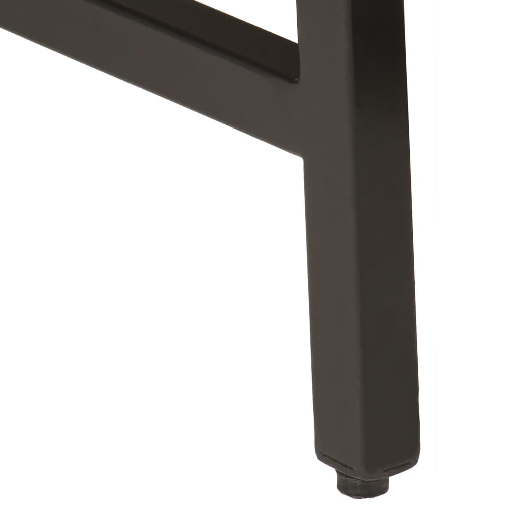 Nesting Coffee Tables 3 Pcs Solid Wood Mango And Iron