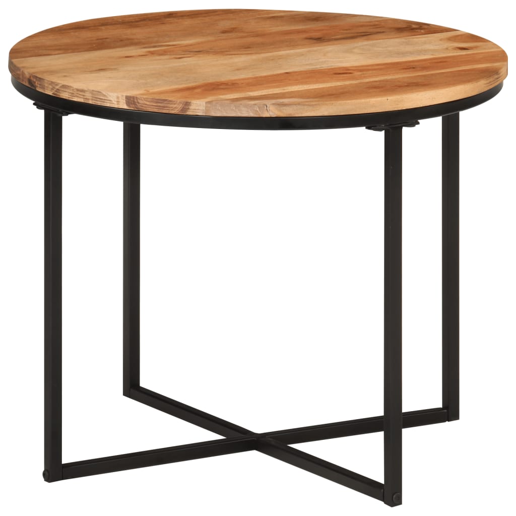 Nesting Coffee Tables 3 Pcs Solid Wood Acacia And Iron