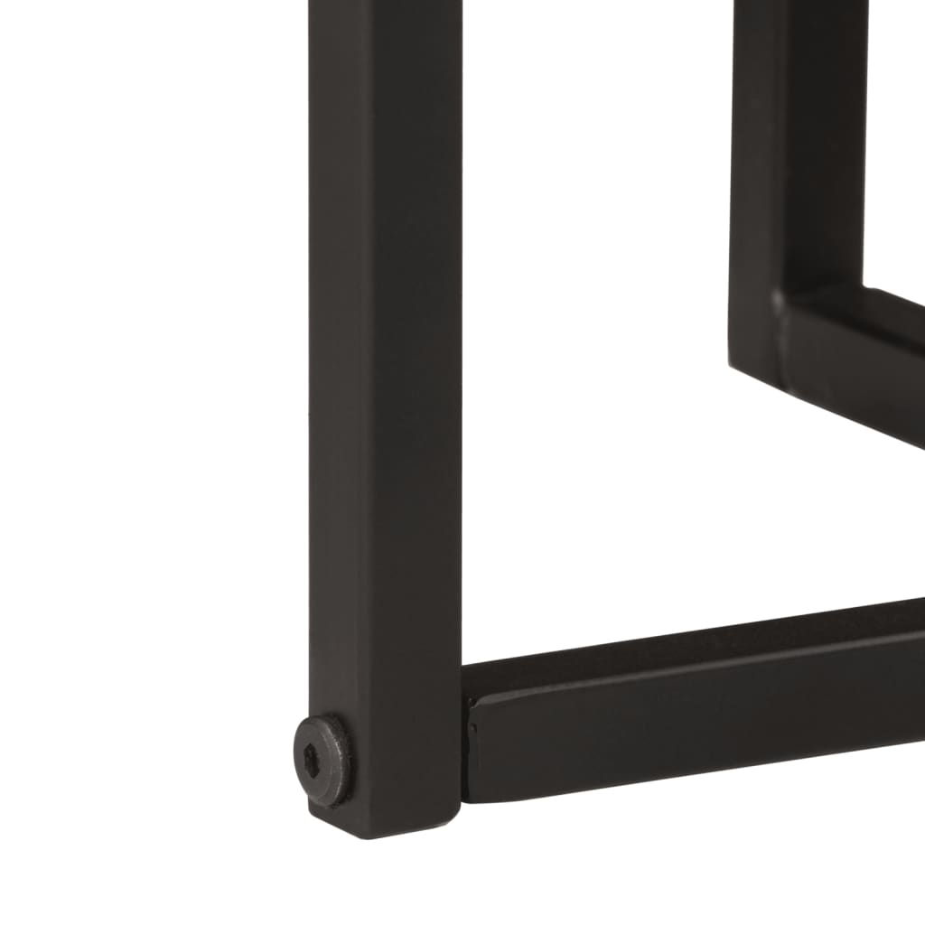 Nesting Coffee Tables 3 Pcs Solid Wood Acacia And Iron