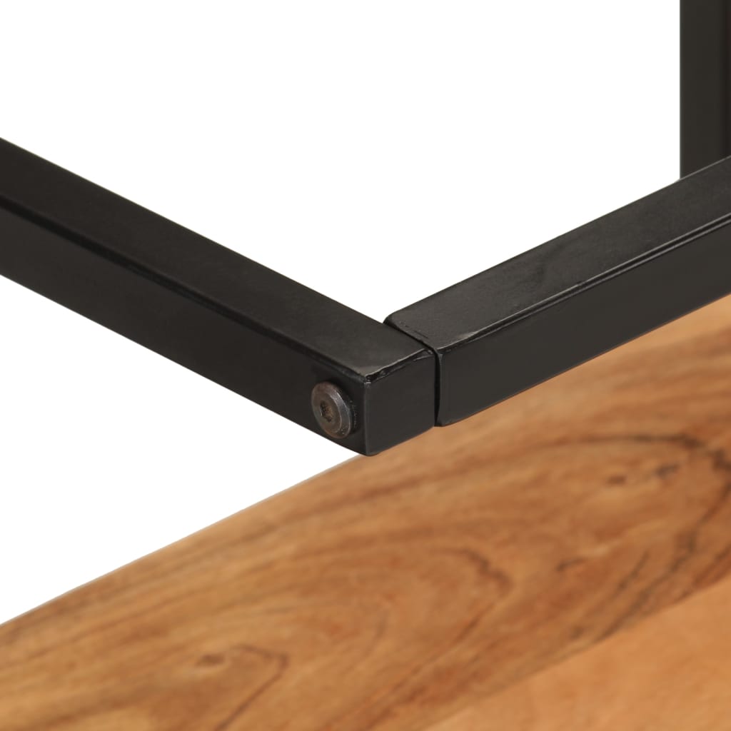 Wall Shelf 40X30X50 Cm Solid Wood Acacia And Iron