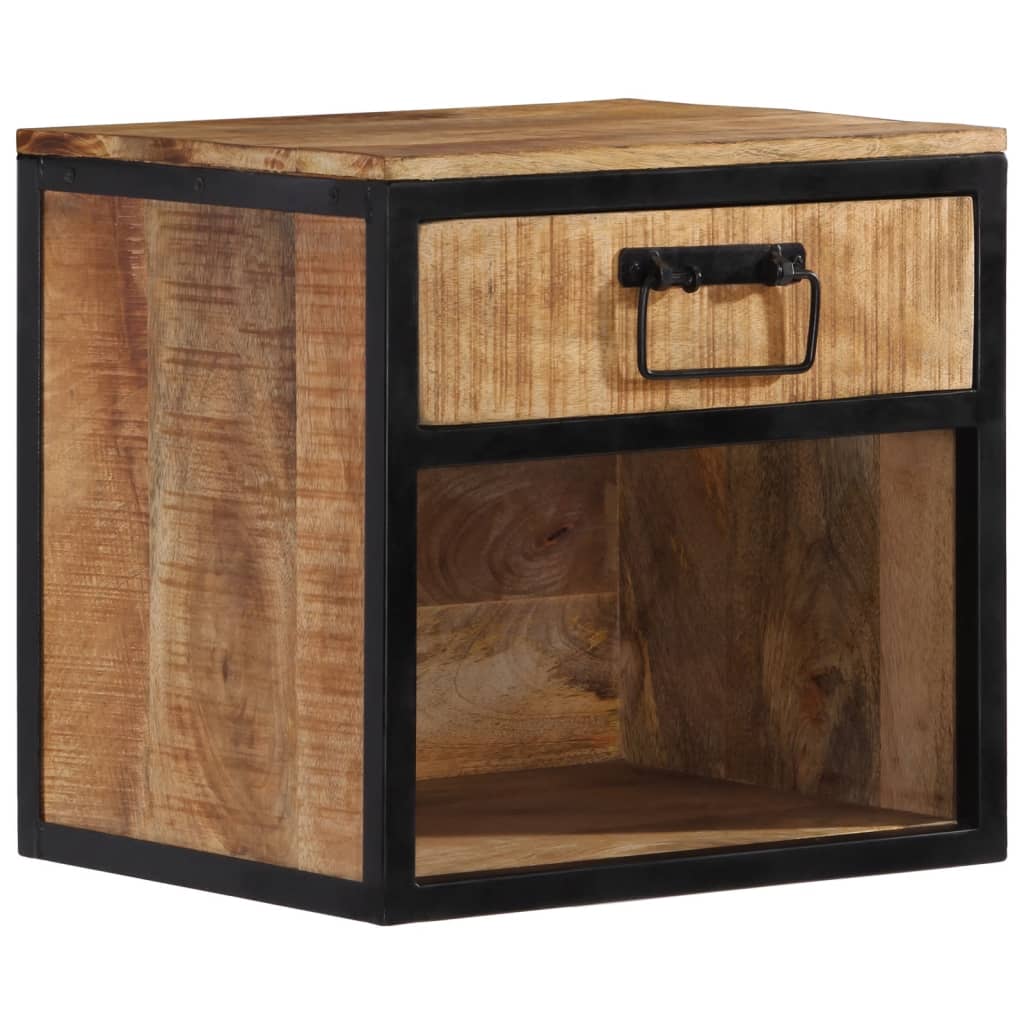 Bedside Cabinet 40X35X40 Cm Solid Wood Mango