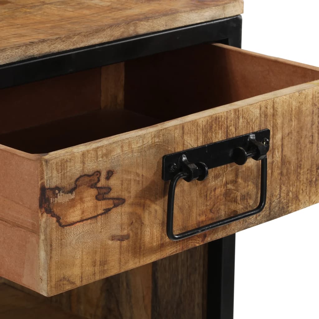 Bedside Cabinet 40X35X40 Cm Solid Wood Mango