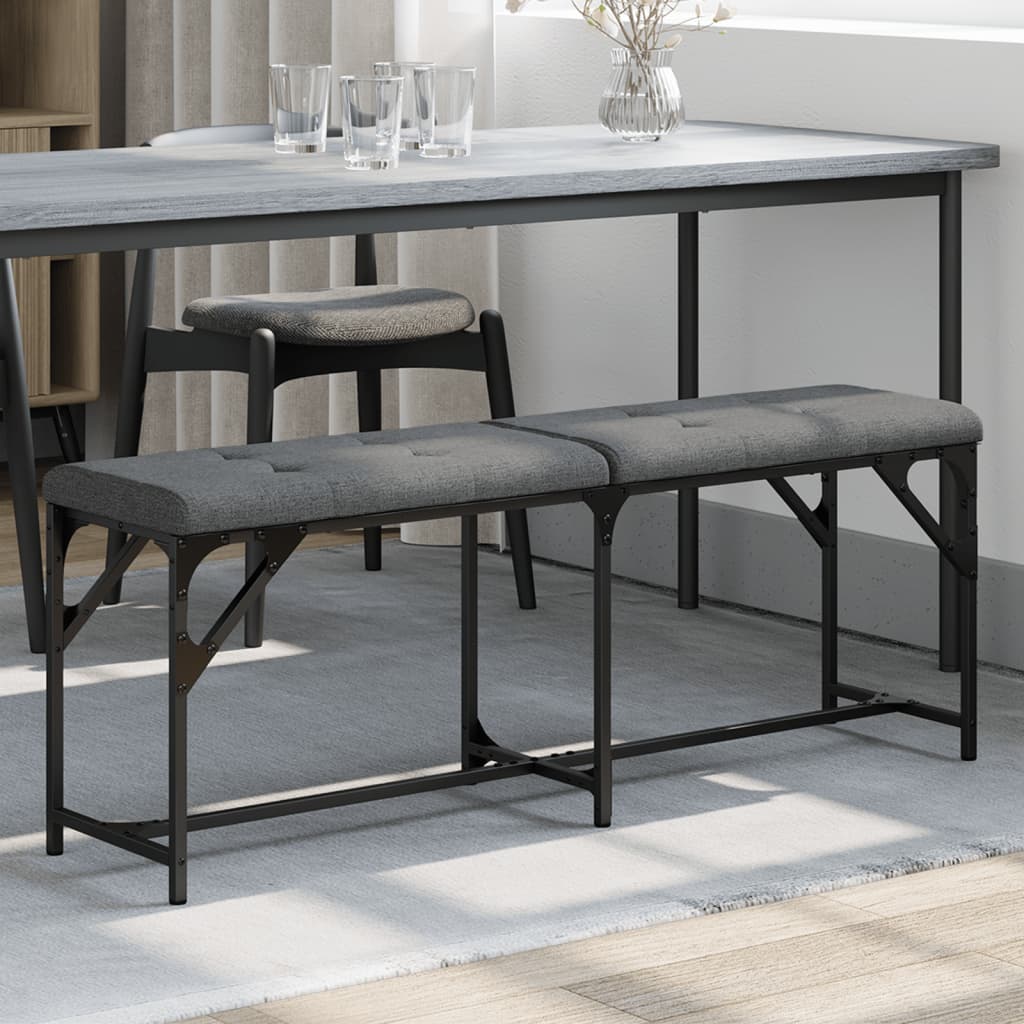 Dining Bench Steel And Fabric