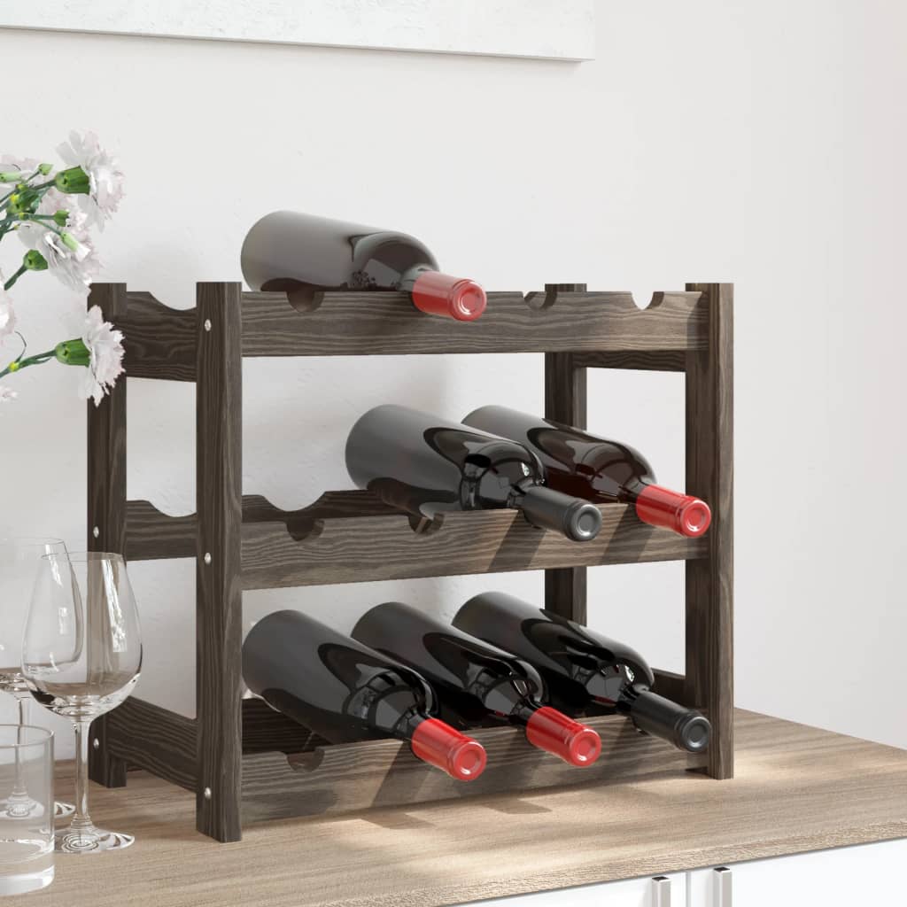 Wine Rack For 30 Bottles Pinewood