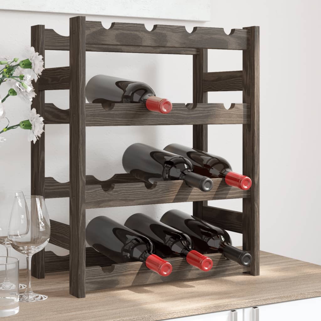 Wine Rack For 30 Bottles Pinewood