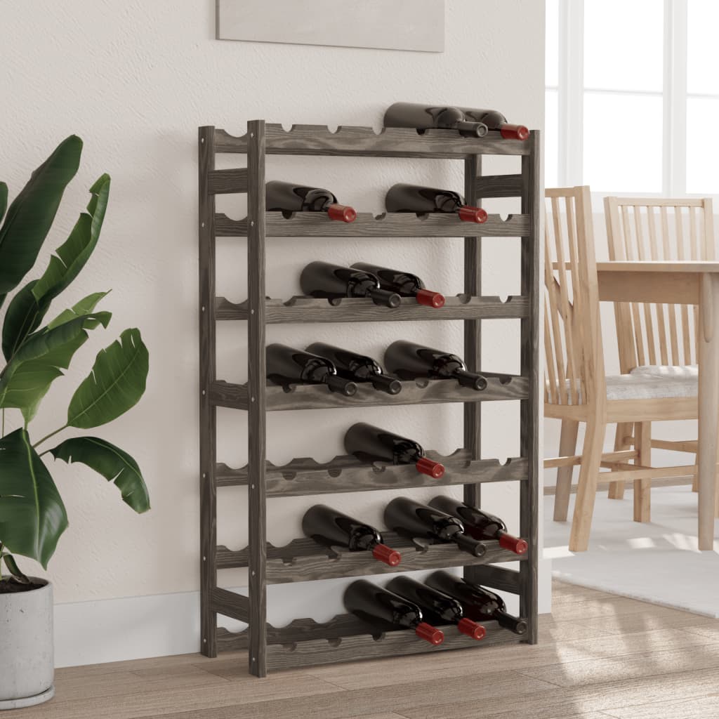 Wine Rack For 30 Bottles Pinewood