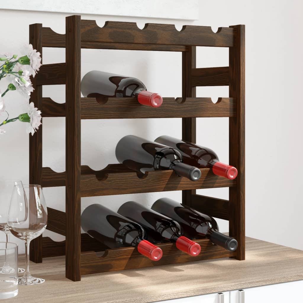 Wine Rack For 30 Bottles Pinewood