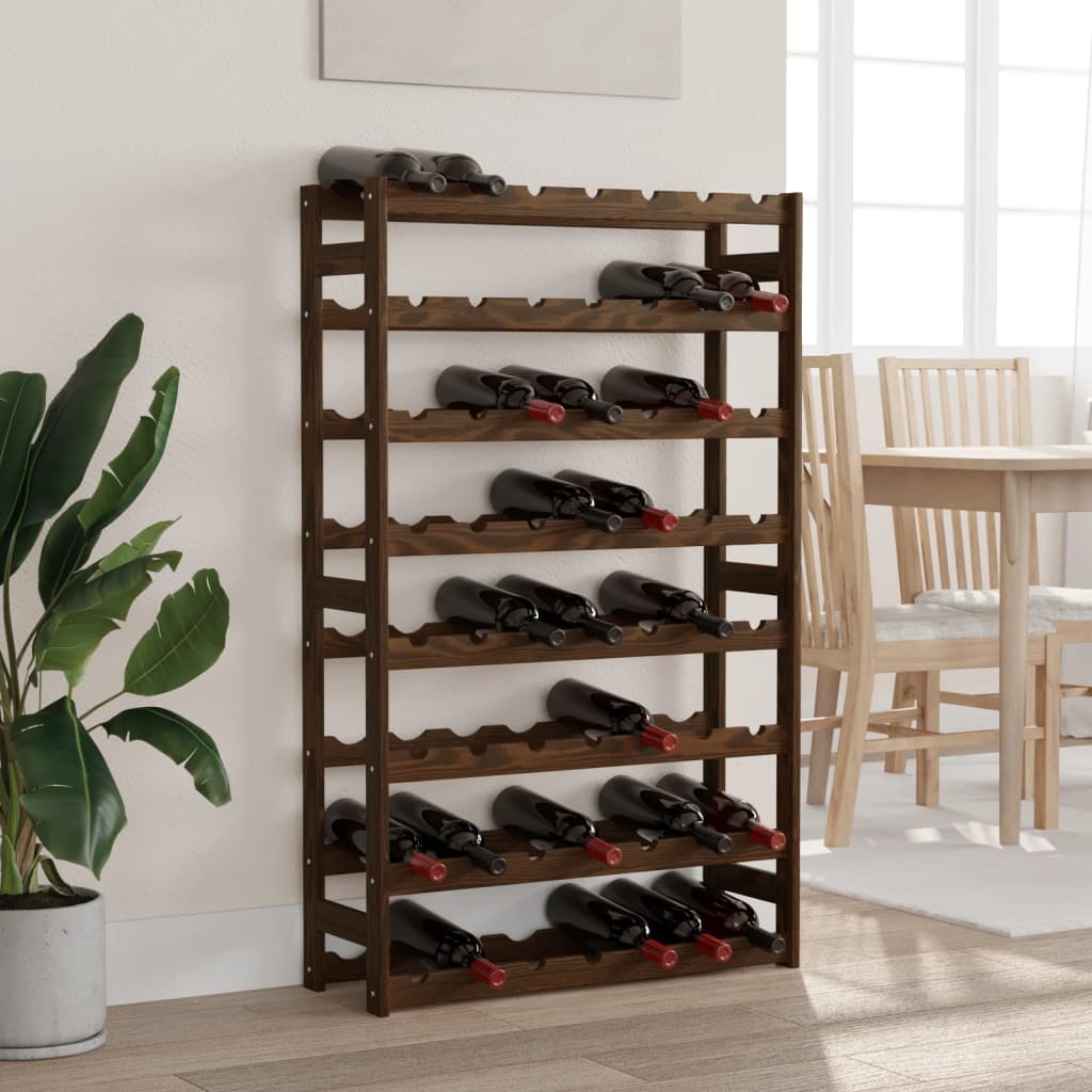 Wine Rack For 30 Bottles Pinewood