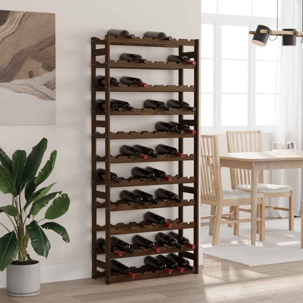 Wine Rack For 30 Bottles Pinewood