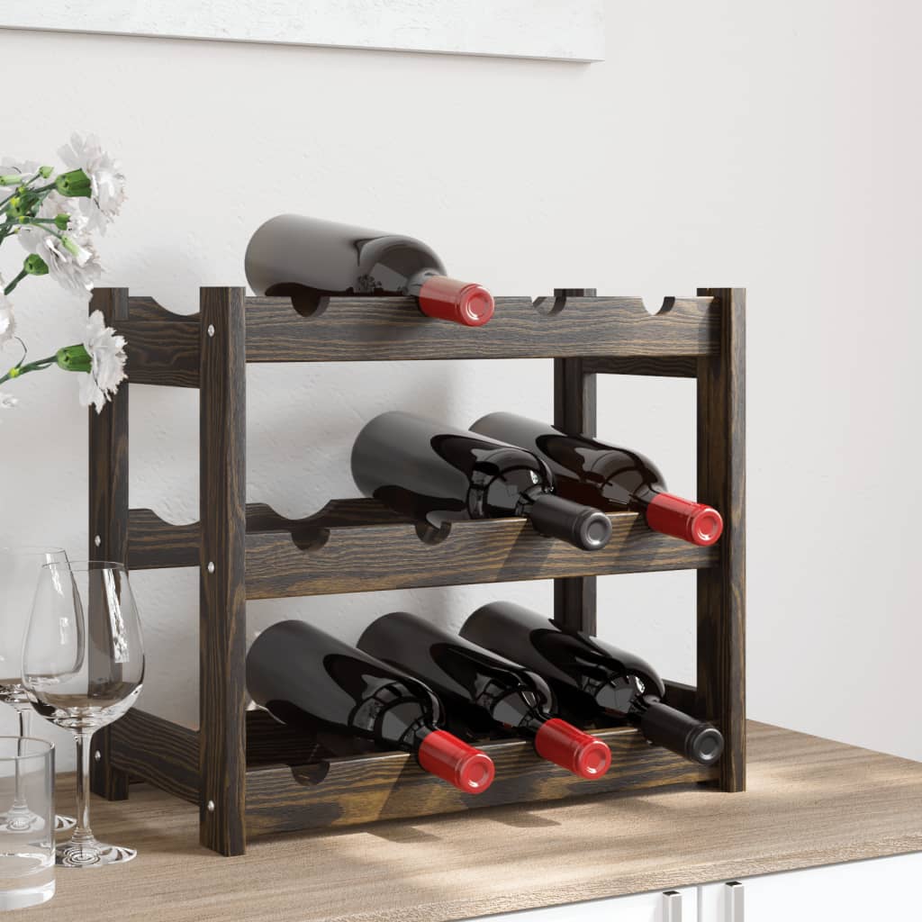 Wine Rack For 30 Bottles Pinewood