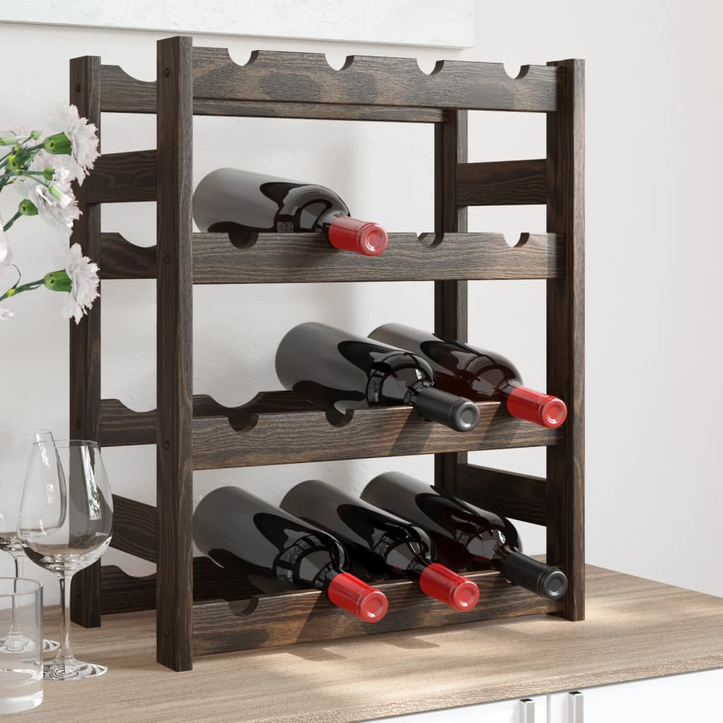 Wine Rack For 30 Bottles Pinewood