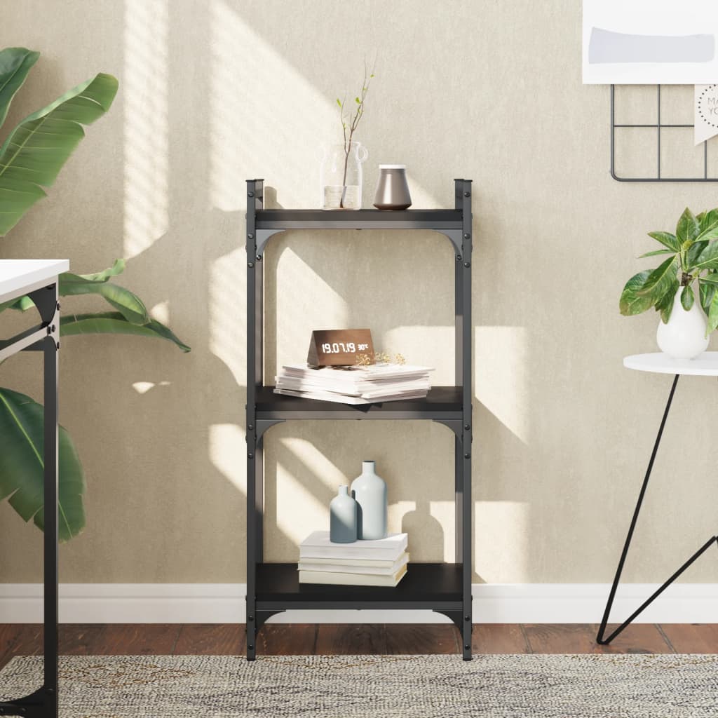 Bookcase 3-Tier 40X30X Engineered Wood