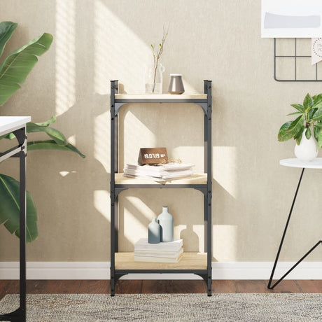 Bookcase 3-Tier 40X30X Engineered Wood