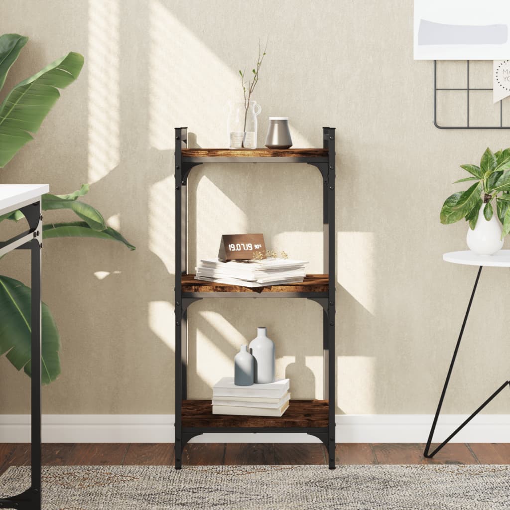 Bookcase 3-Tier 40X30X Engineered Wood