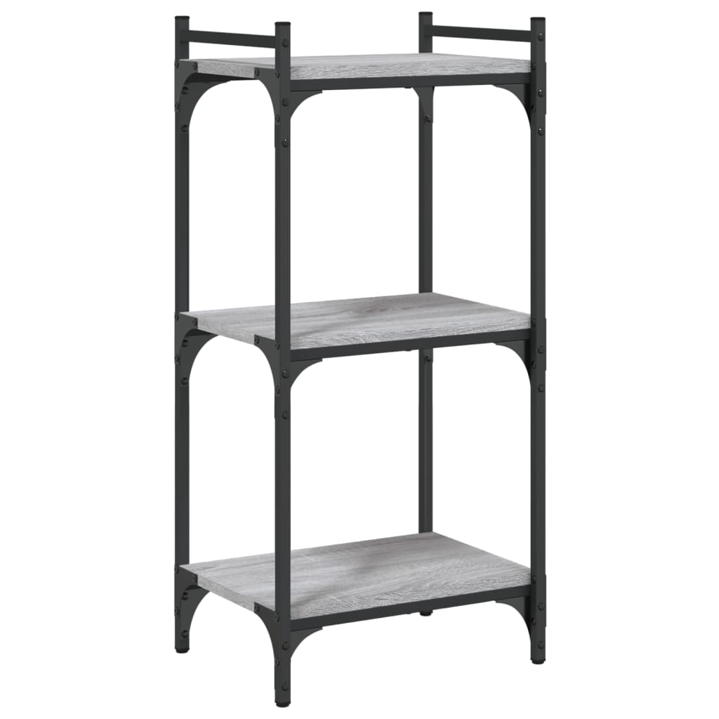 Bookcase 3-Tier 40X30X Engineered Wood