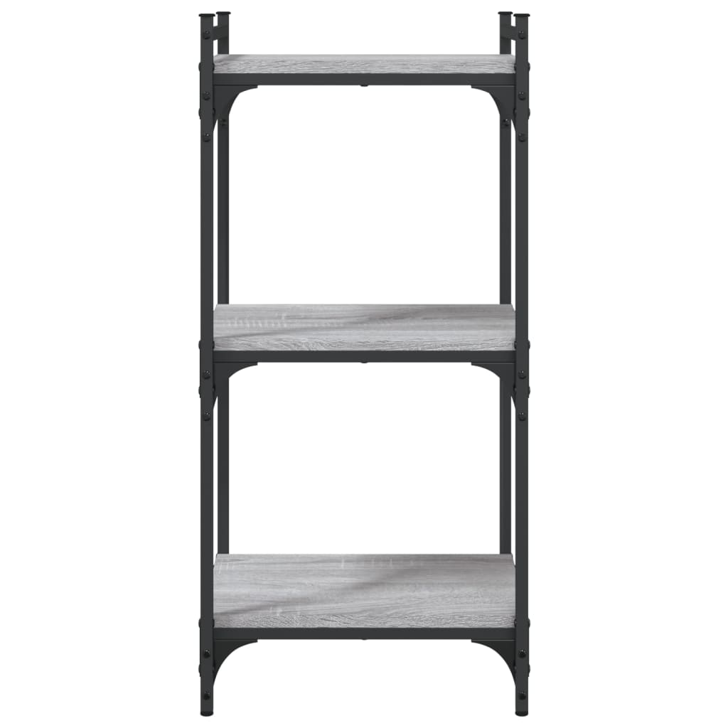 Bookcase 3-Tier 40X30X Engineered Wood