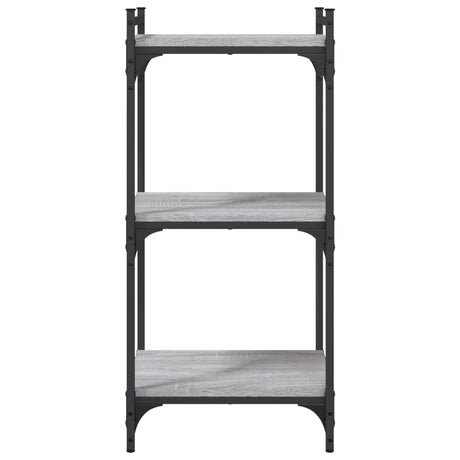 Bookcase 3-Tier 40X30X Engineered Wood