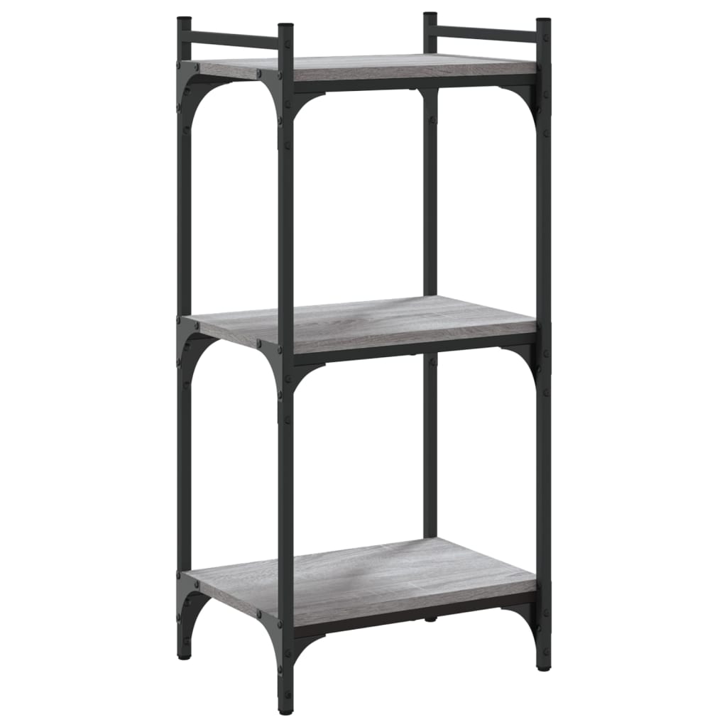 Bookcase 3-Tier 40X30X Engineered Wood