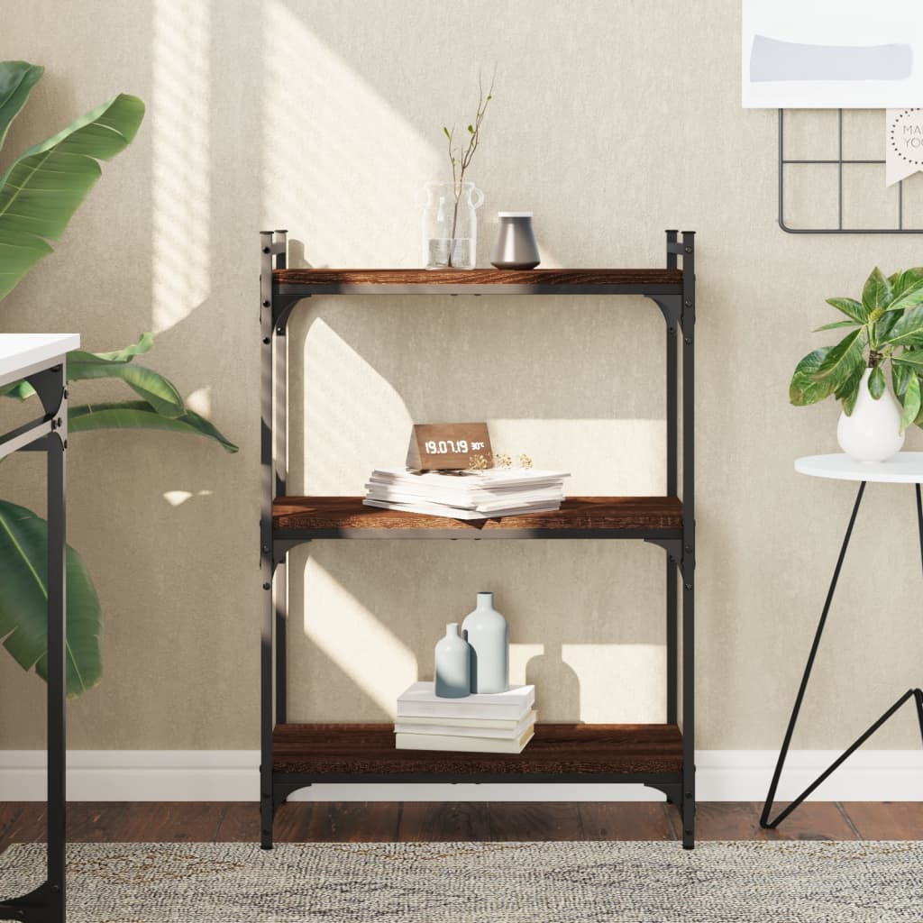 Bookcase 3-Tier 40X30X Engineered Wood