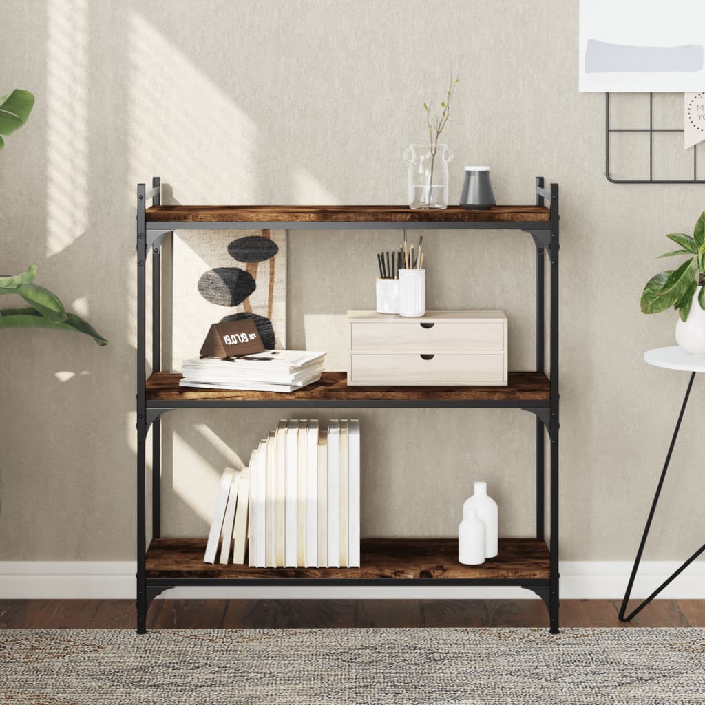 Bookcase 3-Tier 40X30X Engineered Wood