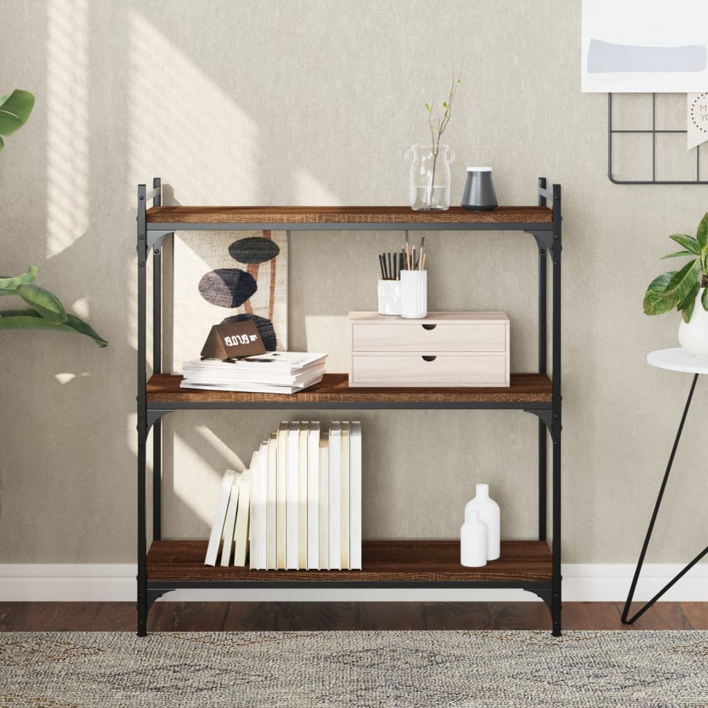 Bookcase 3-Tier 40X30X Engineered Wood
