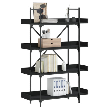 Bookcase 4-Tier 100X33X Engineered Wood
